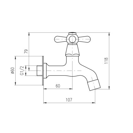 RAV Slezák MK193SM - MORAVA RETRO mosdócsaptelep, 11,8 cm, antikolt sárgaréz