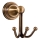 RAV Slezák MKA0105SM - MORAVA RETRO fali fogas, antikolt sárgaréz