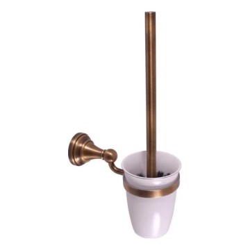 RAV Slezák MKA0500SM - MORAVA RETRO falra szerelhető WC-kefe antikolt sárgaréz