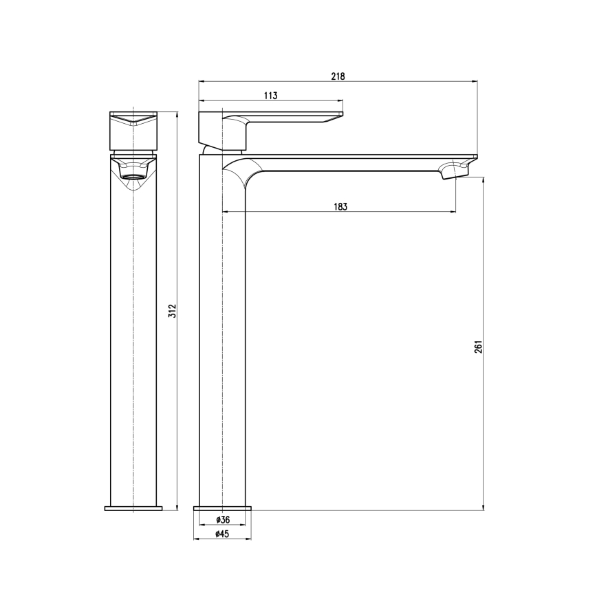 RAV Slezák NL130.0ZRK - NIL mosdócsaptelep 31,2 cm, szálcsiszolt rózsaarany