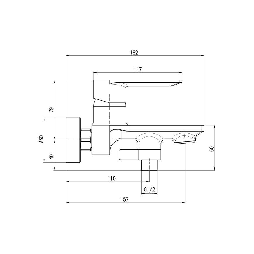 RAV Slezák NL154.5/1 - Kádgarnitúra NIL csapteleppel, fényes króm