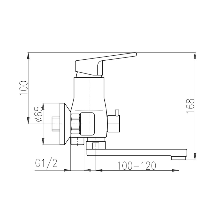 RAV Slezák SA051.5 - SAZAVA kádcsaptelep, fényes króm