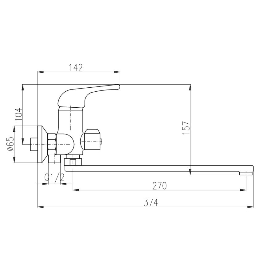 RAV Slezák SA053.5 - SAZAVA kádcsaptelep, fényes króm