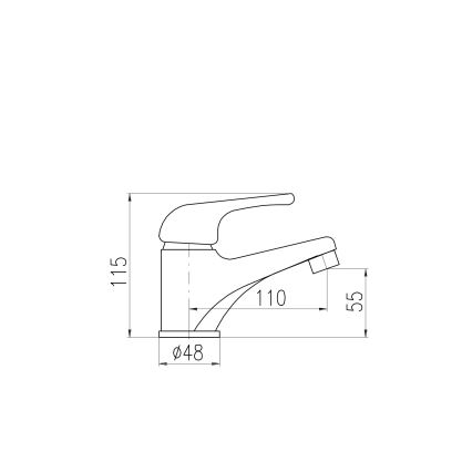 RAV Slezák SAJ091.0 - mosdócsaptelep JUNIOR 11,5 cm piros/sárga