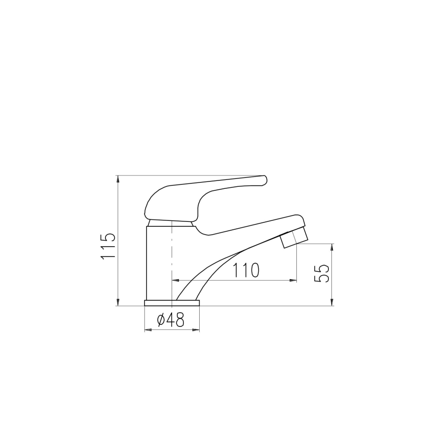 RAV Slezák SAJ091.0 - mosdócsaptelep JUNIOR 11,5 cm piros/sárga