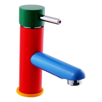 RAV Slezák SE426.0 - Mosdócsaptelep JUNIOR 15,7 cm piros/kék/zöld