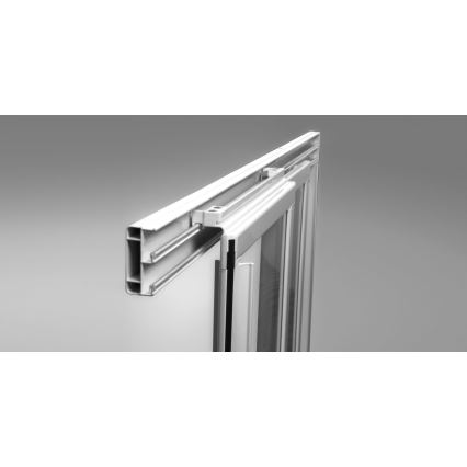 Ravak 00V701R211 - SUPERNOVA háromrészes zuhanyajtó 90x198 cm fehér