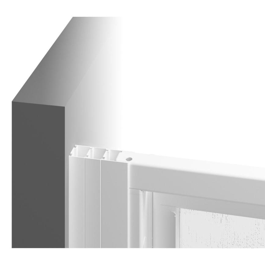 Ravak 00V701R211 - SUPERNOVA háromrészes zuhanyajtó 90x198 cm fehér