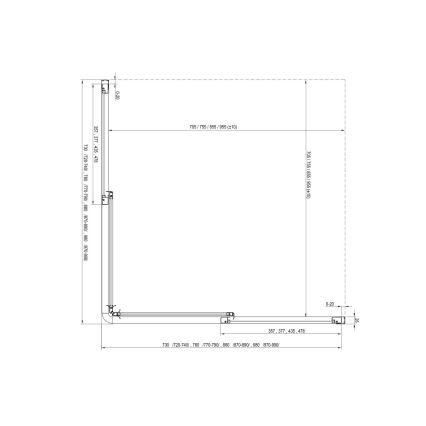 Ravak 14V701O2ZGS - SUPERNOVA zuhanykabin 90x90 cm fehér