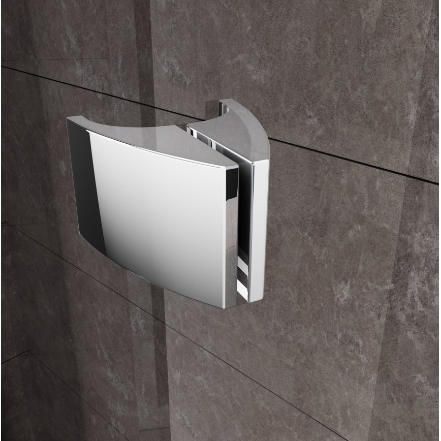 Ravak 37677U00Z1 - Háromrészes, negyedkör alakú PIVOT zuhanykabin 90x90 cm szatinált
