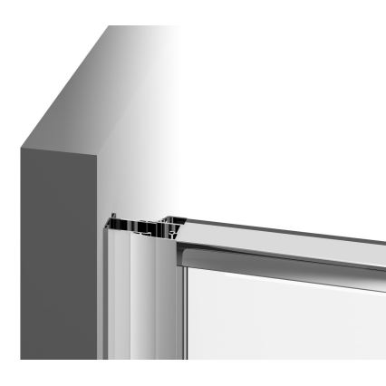 Ravak 37677U00Z1 - Háromrészes, negyedkör alakú PIVOT zuhanykabin 90x90 cm szatinált