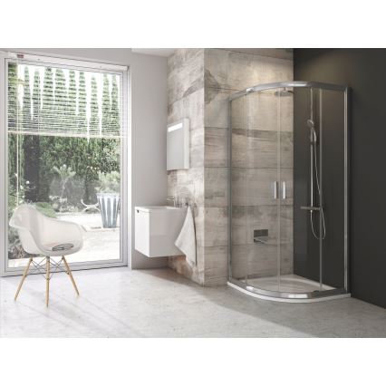 Ravak 3B240C00Z1 - BLIX, négyrészes negyedköríves zuhanykabin, 80x80 cm, fényes króm