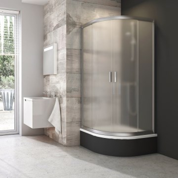 Ravak 3B240U40ZG - BLIX negyedköríves, négyrészes zuhanykabin 80x80 cm satinált