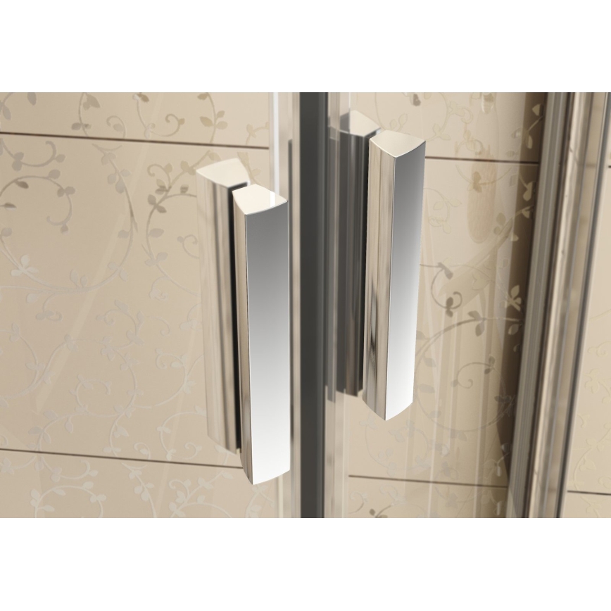 Ravak 3B270C00Z1B - BLIX négyrészes, negyedkör alakú zuhanykabin 90x90 cm, fényes króm