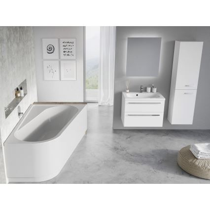Ravak CA41000000 - Sarokkád CHROME 170x105 cm akrilát/fehér
