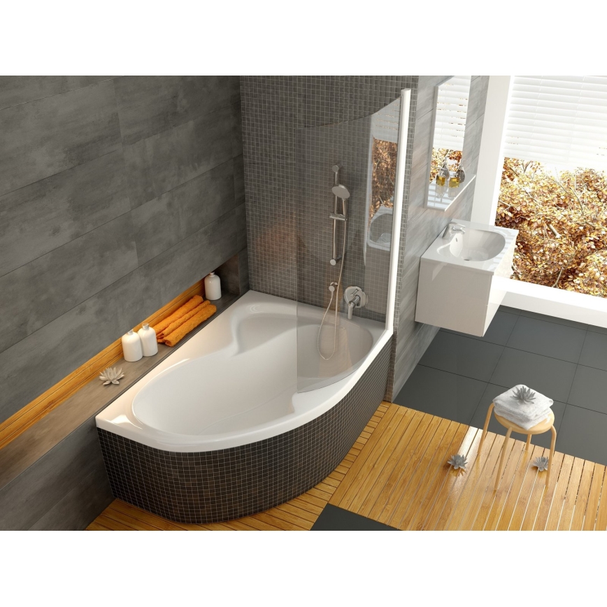 Ravak CL21000000 - ROSA sarokkád 160x105 cm akril/fehér