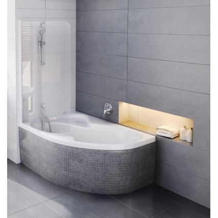 Ravak CM21000000 - ROSA sarokkád 160x105 cm, akril, fehér