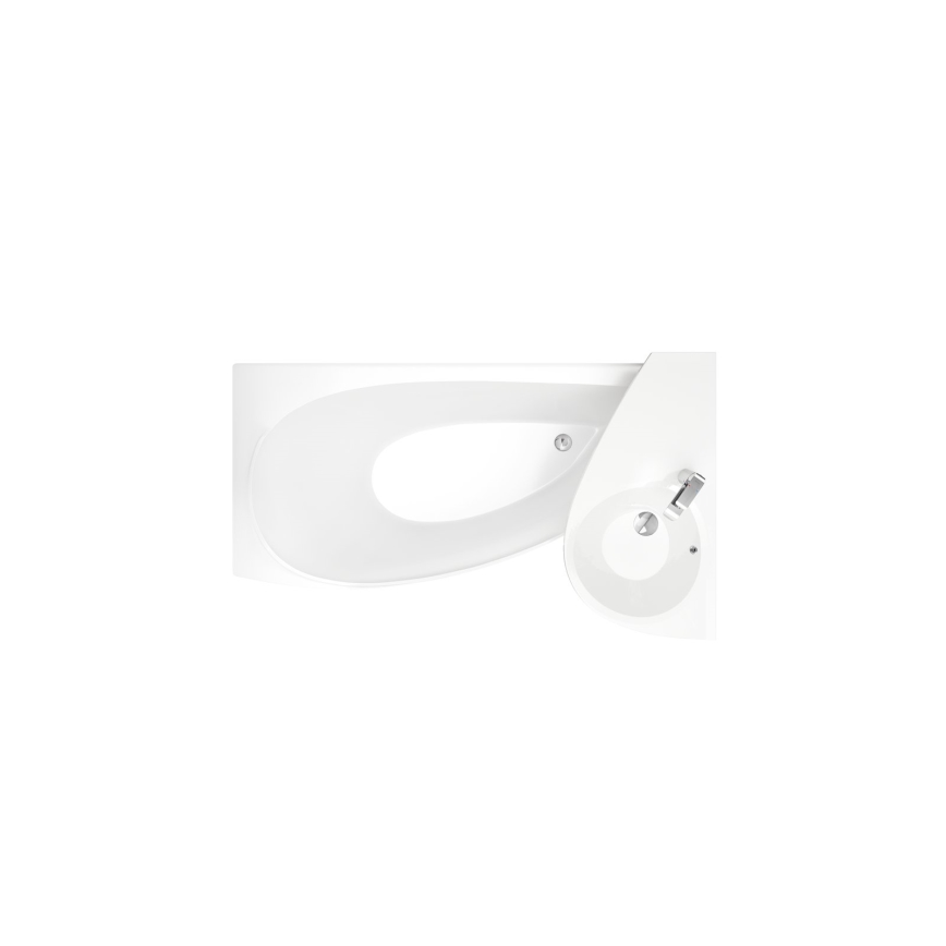 Ravak CQ01000000 - AVOCADO sarokkád 160x75 cm, akril, fehér