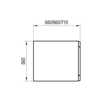 Ravak CZ72110A00 - Oldallap a CHROME 70 cm-es fürdőkádhoz, akril/fehér
