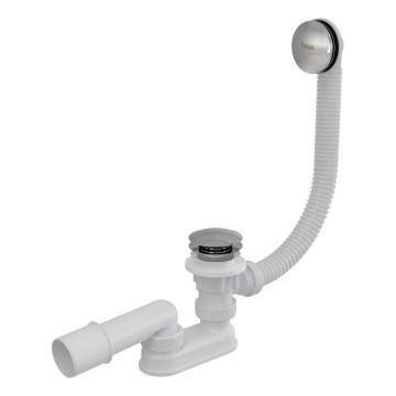 Ravak X01377 - Kád leeresztő és túlfolyó szett, fényes króm