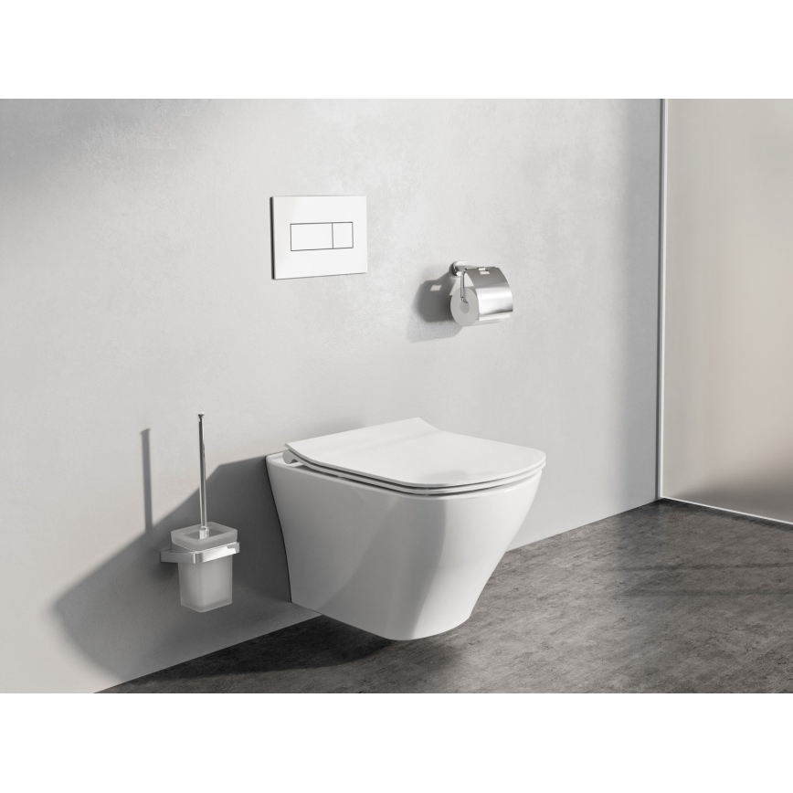 Ravak X01457 - UNI nyomólap, 24,7 x 16,5 cm, fehér