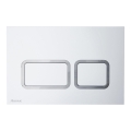 Ravak X01739 - TWIN öblítő nyomólap 24,7 x 16,5 cm fehér