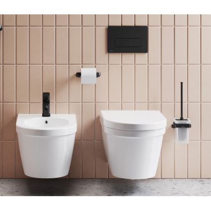 Ravak X01744 - UNI SLIM öblítő nyomólap 24,7x16,5 cm fekete