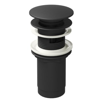 Ravak X01748 - Mosdóleeresztő CLICK-CLACK, átmérő 6,6 cm, fekete