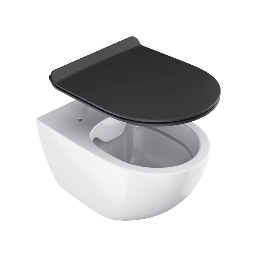 Ravak X01862 - WC-ülőke SoftClose VITA SLIM fekete