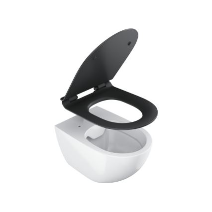 Ravak X01862 - WC-ülőke SoftClose VITA SLIM fekete