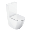 Ravak X01870 - perem nélküli kombinált WC SoftClose OPTIMA ülőkével, kerámia/fehér