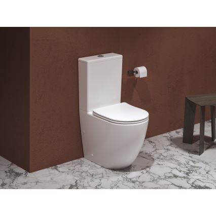 Ravak X01870 - perem nélküli kombinált WC SoftClose OPTIMA ülőkével, kerámia/fehér