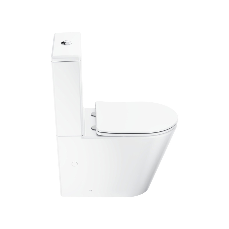 Ravak X01872 - perem nélküli kombi WC lágy záródású ülőkével ELEGANT kerámia/fehér