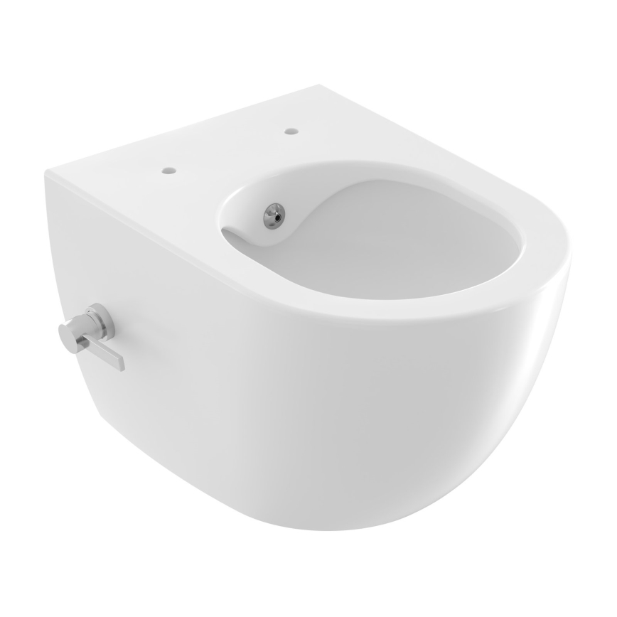 Ravak X01912 - Függesztett WC bidéfúvókával CHROME, kerámia/fehér