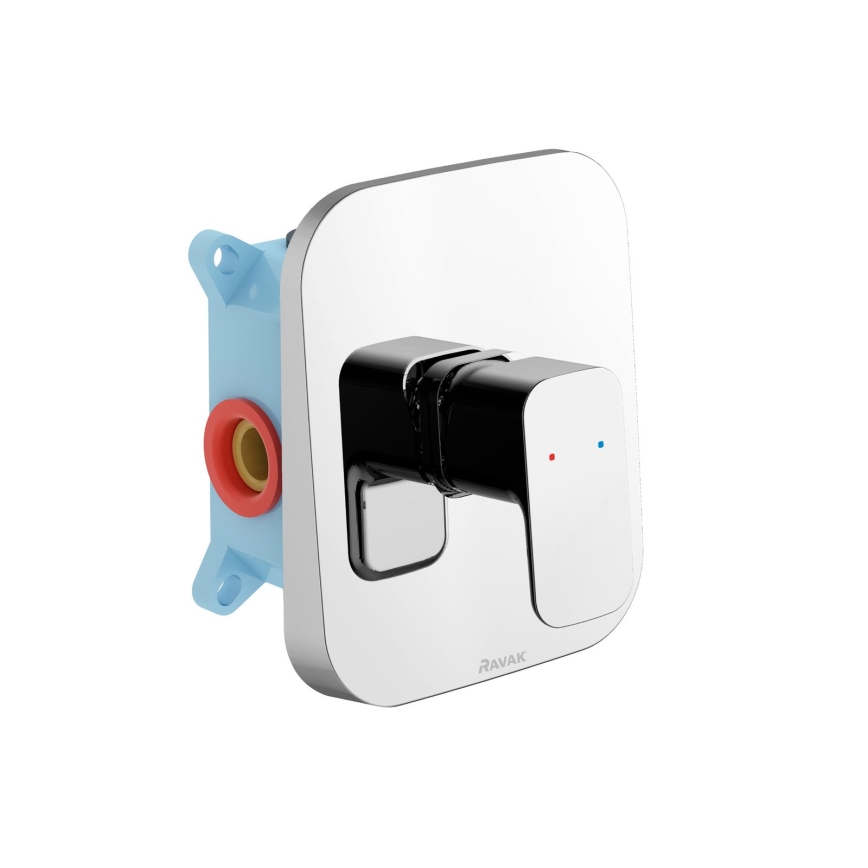 Ravak X070137 - R-BOX falba süllyesztett zuhanycsaptelep, fényes króm