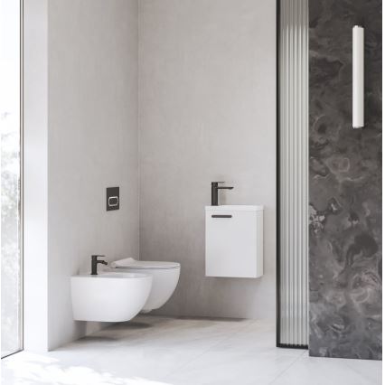 Ravak X070458 - Mosdócsaptelep CHROME 17,7 cm fekete