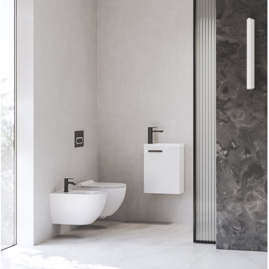 Ravak X070458 - Mosdócsaptelep CHROME 17,7 cm fekete