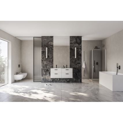 Ravak X070460 - Mosdócsaptelep CHROME 17,7 cm fekete