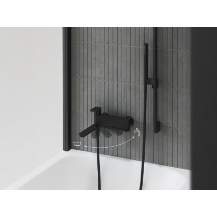 Ravak X070463 - Kádcsaptelep CHROME fekete