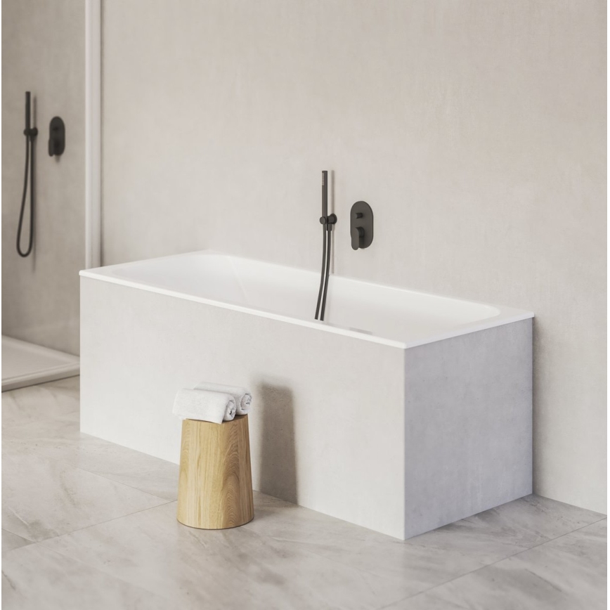 Ravak X070466 - Falba építhető zuhanycsaptelep CHROME fekete