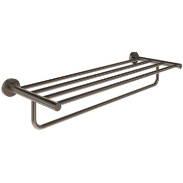 Ravak X07P1331 - KONA 60 cm falra szerelhető törölközőtartó, szálcsiszolt grafit