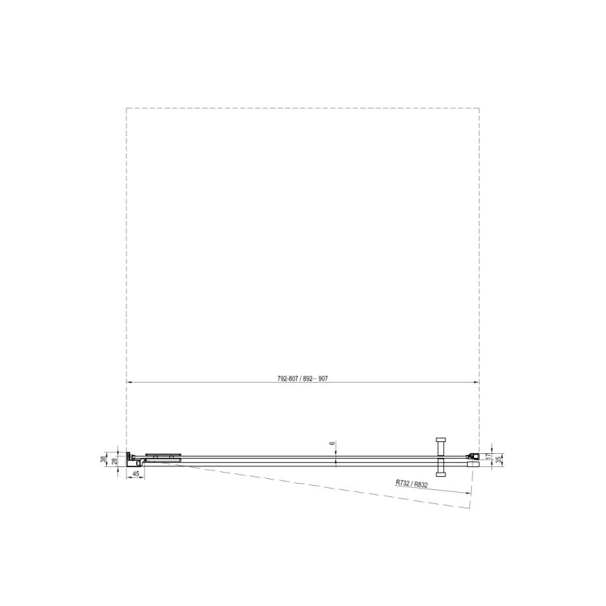 Ravak X0VV40A00Z1 - COOL zuhanyajtó 80x195 cm fényes króm