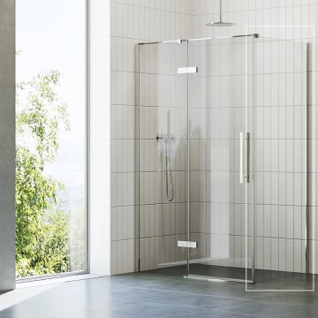 Ravak X9VV40A00Z1 - Fix zuhanyfal COOL 80x195 cm, fényes króm