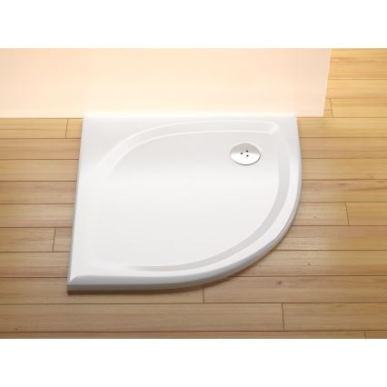 Ravak XA237711010 - ELIPSO negyedköríves zuhanytálca 90x90 cm fehér