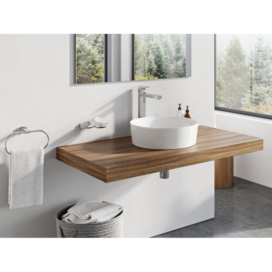 Ravak XJX01140002 - UNI SLIM ráépíthető mosdó, átm. 40 cm, kerámia/fehér