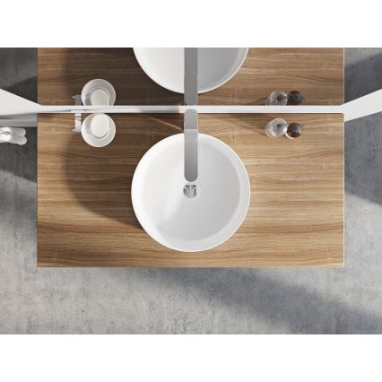 Ravak XJX01140002 - UNI SLIM ráépíthető mosdó, átm. 40 cm, kerámia/fehér