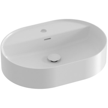 Ravak XJX01155003 - CERAMIC SLIM 55 x 40 cm ráépíthető mosdó, kerámia/fehér