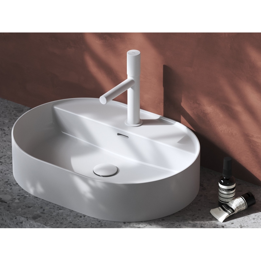 Ravak XJX01155003 - CERAMIC SLIM 55 x 40 cm ráépíthető mosdó, kerámia/fehér
