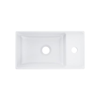 Ravak XJX01240000 - Ráépíthető mosdó VEDA SLIM 40x22 cm kerámia/fehér