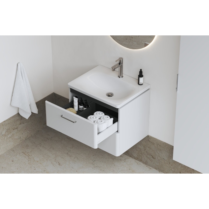 Ravak XJX01250000 - Süllyesztett mosdó BALANCE 50 x 46,5 cm kerámia/fehér